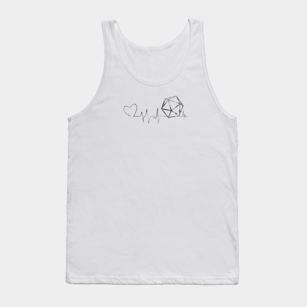 I Heart(beat) d20 Tank Top by galacticshirts